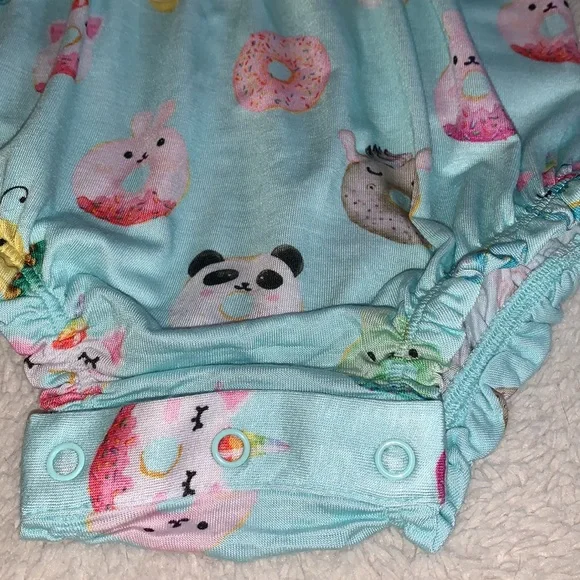 NWT Posh Peanut Donuts Ruffle Bubble Romper 3-6M - Picture 5 of 9